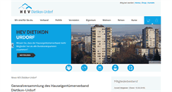 Desktop Screenshot of hev-dietikon-urdorf.ch
